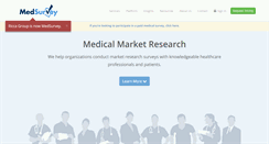Desktop Screenshot of medsurvey.com
