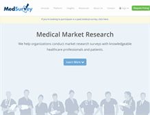 Tablet Screenshot of medsurvey.com